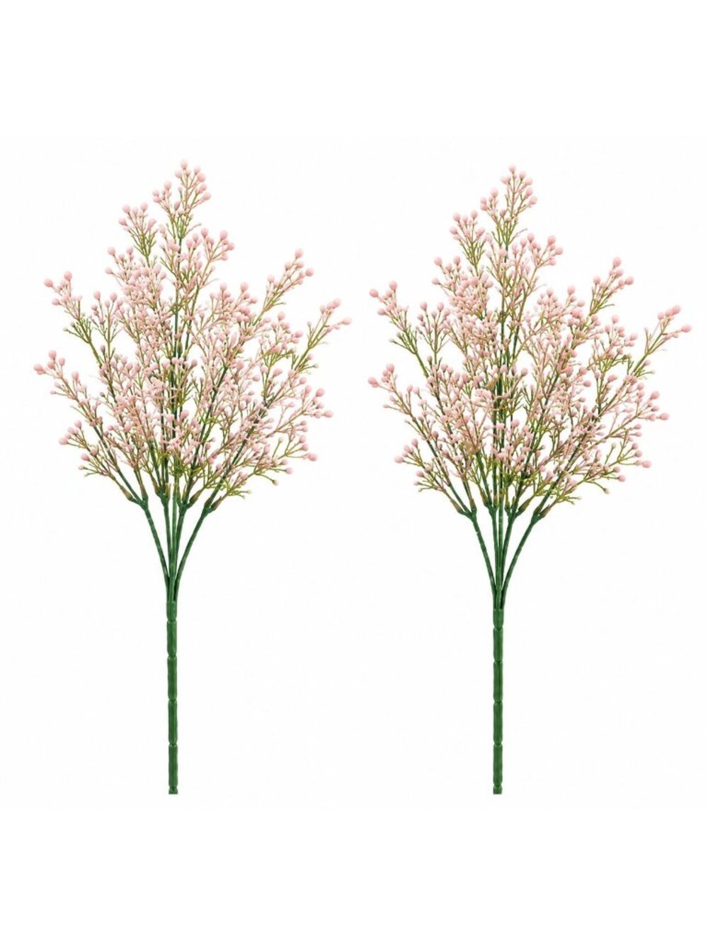 Blush Pink Faux Wax Flowers Set of 2 Artificial Flower Sprays Wedding Bouquet